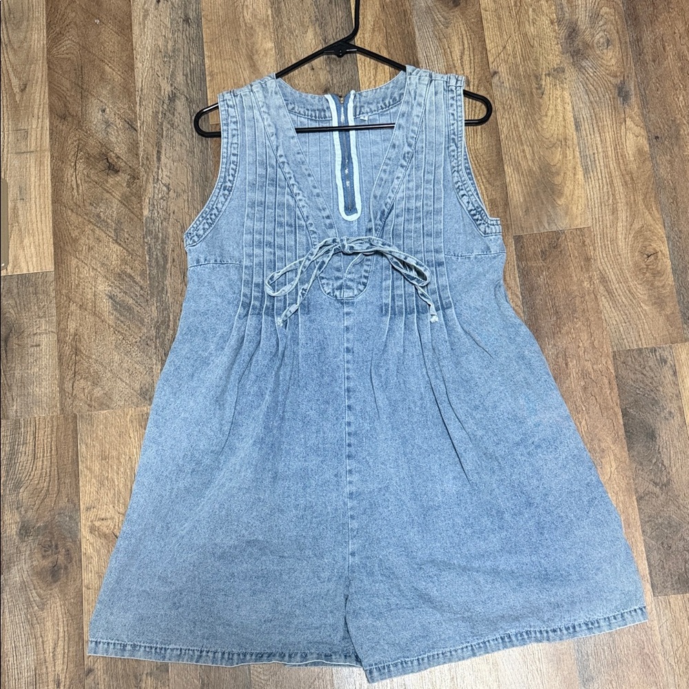 Denim Sleeveless Romper
